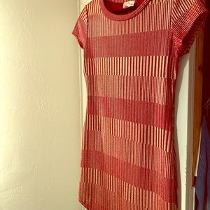 Rose and gold dress